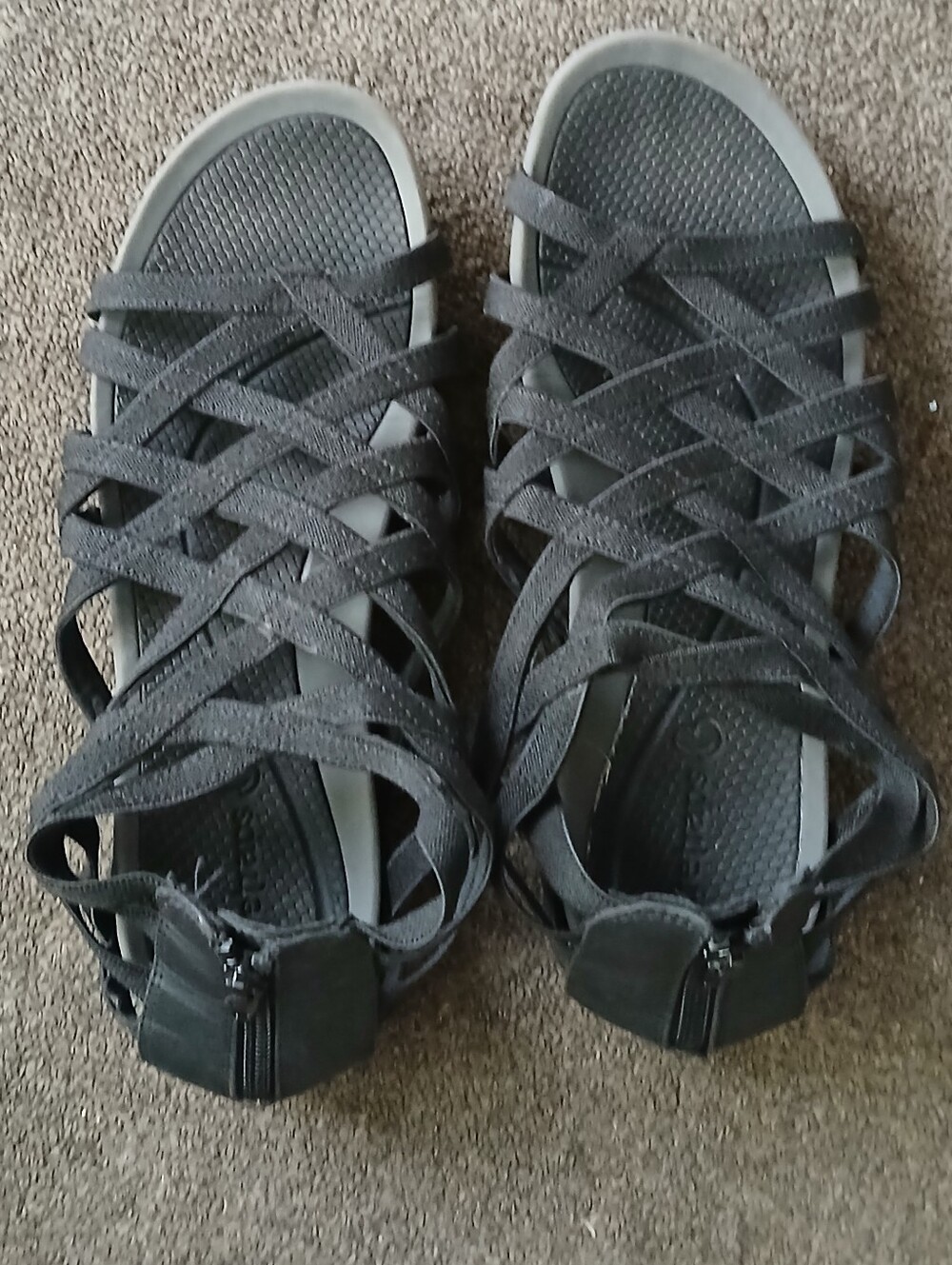 Baretraps Women's Black Strappy Comfort Sandals Size 9M⁶ - Picture 6 of 7